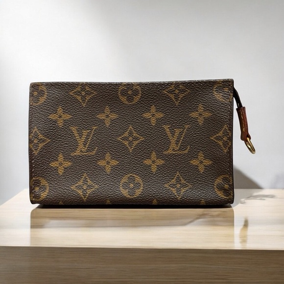 Authentic Louis Vuitton Monogram Leather Mini Bucket Bag Pouch - Picture 1 of 13